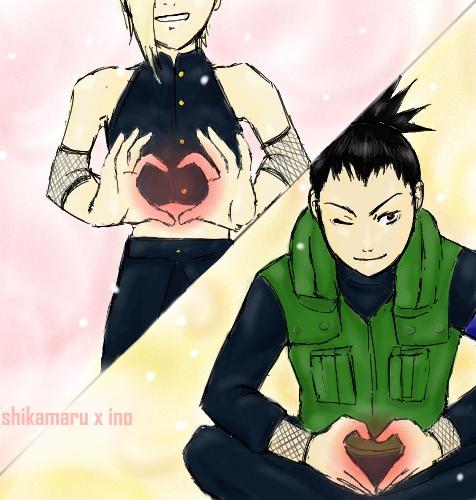 Sweethearts Ino-chan and Shikamaru-kun